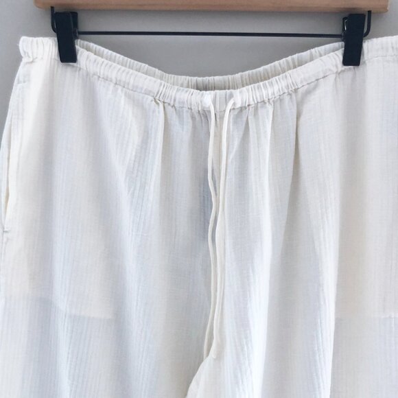 NWT J.Crew Airy Gauze Beach Pant Ivory - Picture 2 of 8